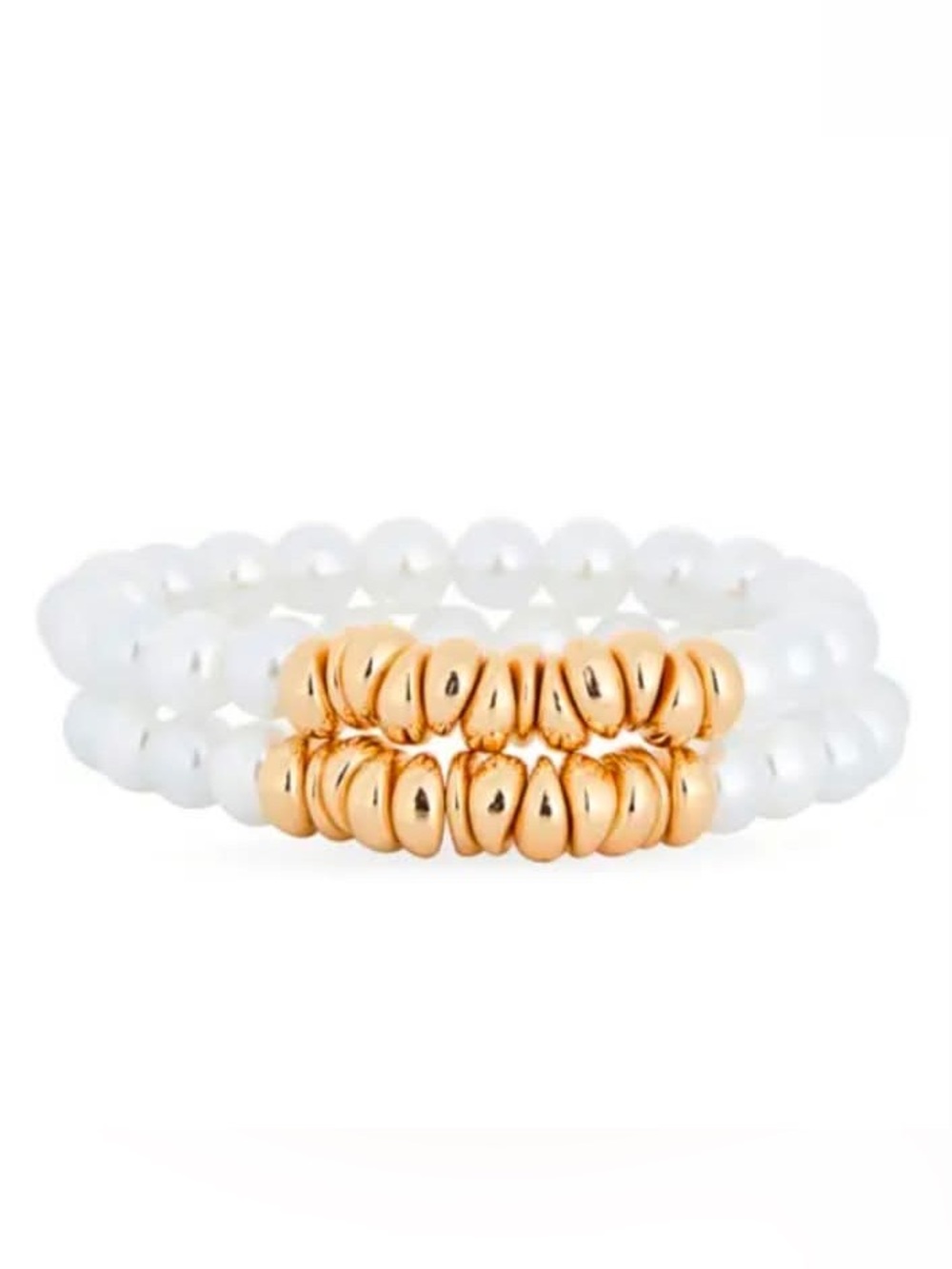 NWOT Nordstrom Imitation Pearl Stretch
Bracelets for Women set of 2 pcs